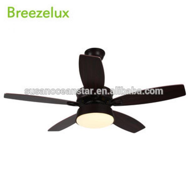 2018 New Products Professional factory Simple 5 Solid Wood Blades Ceiling Fan With Light
