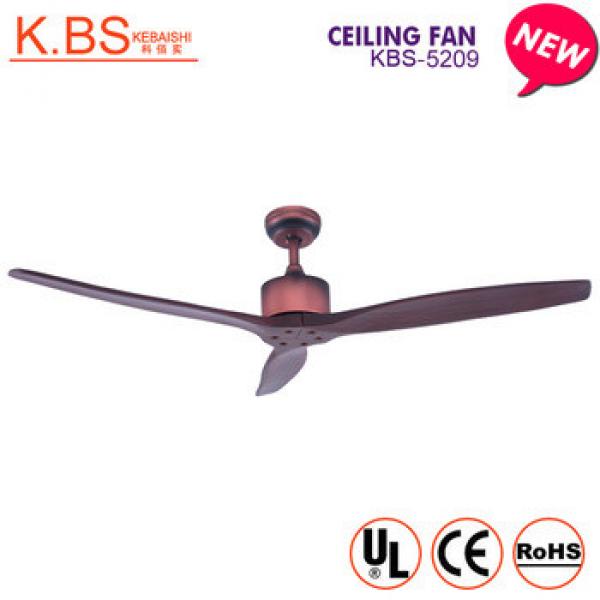 Wholesale Decorative Residential Customized Design Wood Blades Ceiling Fan Without Light