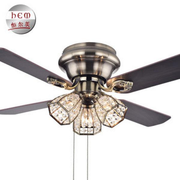Hand Pull Crystal Ceiling Fan Manufacturer Electric Ceiling Fan With Light