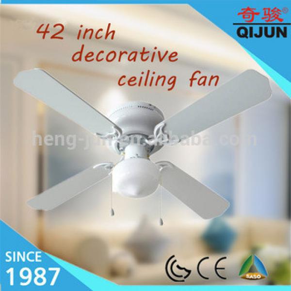 Mexico /SouthAmerica 42 inch decorative ceiling fans with light/pull rope control