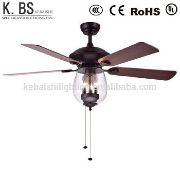 Crystal Ceiling Fan With Light Remote Control 5 Blades Decorative American Style