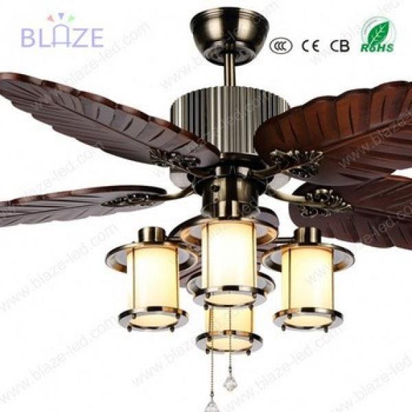 2017 The Most popular crystal woodern blades remote speed controlled ceiling fans