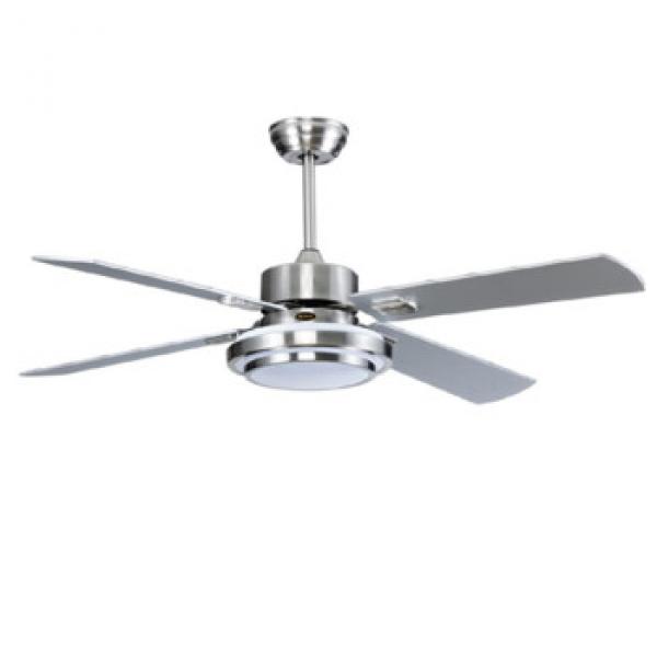 52&#39;&#39; wood blade ceiling fan with LED light kits with remote control AC DC motor