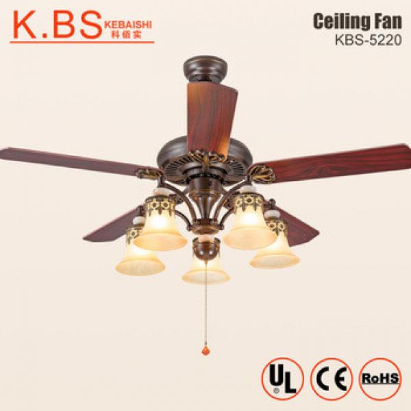 Best Price Orient Style Vintage Decorative Winding Powered Ceiling Fan With Light