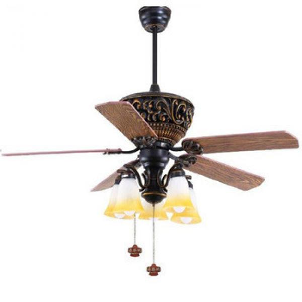 52 inch classic design ceiling fan with light by pull cord control for Asian and Middle east markets