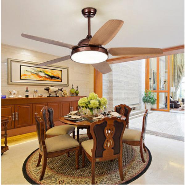 52 inch Thailand village style ceiling fan with light indoor&amp;out door use wood blade body