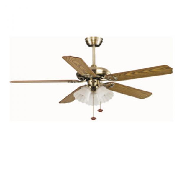 wood leave shape popular ceiling fan with lights