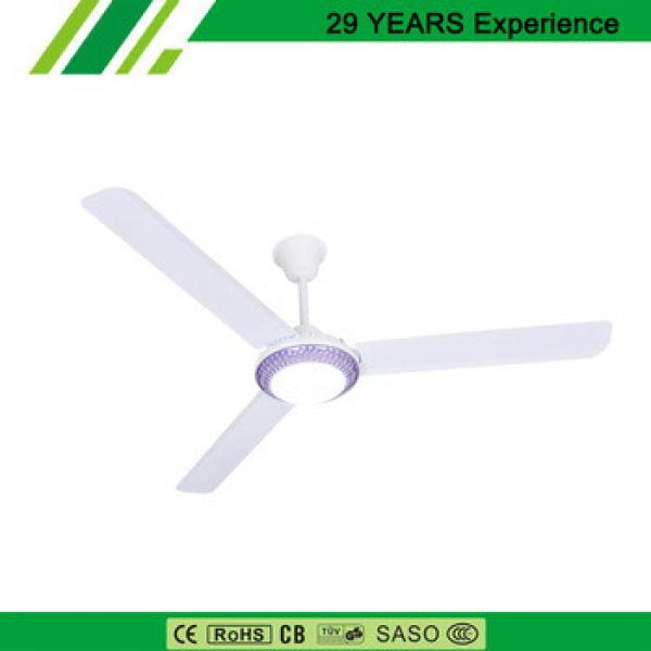 White &amp; Green No Blade Ceiling Fan With Light Metal Frame
