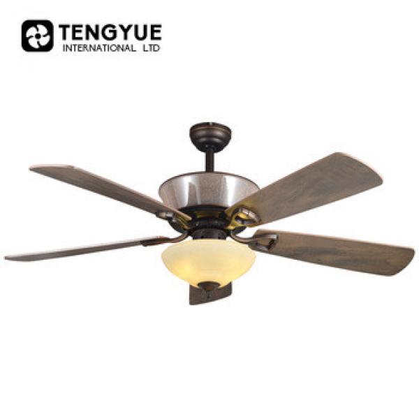 Decorative light weight ceiling fan with copper motor and led light