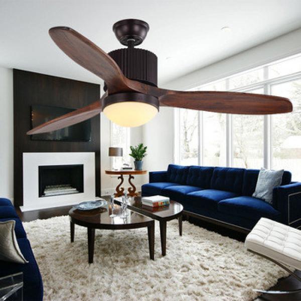 Living room decorative 48 inch electric ceiling fan with light and remote control