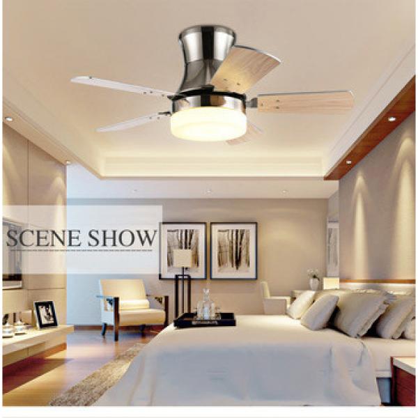 52 inch American style wood blade ceiling fan with single LED light kit remote control
