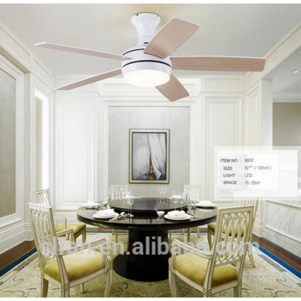 52&quot; ceiling fan Black/brown blades and glass light kits for living room fan dining room modern style fancy fan
