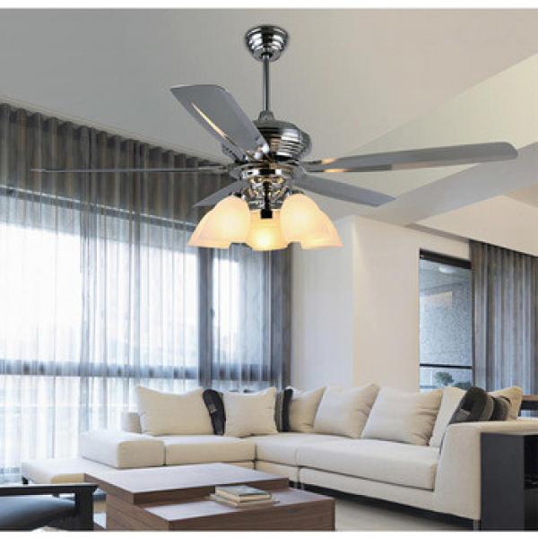 52 inch consumption flush mount silver ceiling fan indoor&amp;out door use