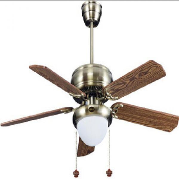 52 inch ceiling fan with single LED light kit and 5 pieces reversible wood blades by pull chain control