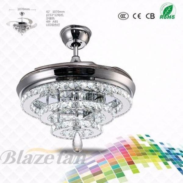 led lamps decorative ceiling fan hidden blades modern