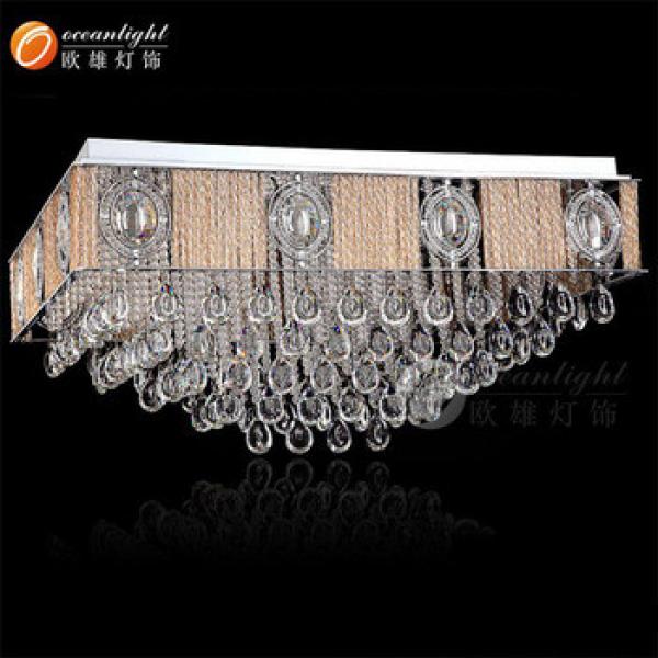 modern crystal ceiling light ceiling fans with led lights round flat ceiling led light om7712