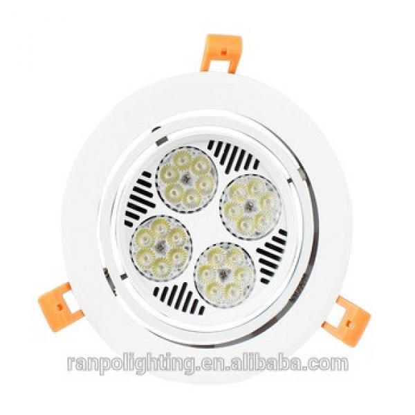 Beautiful Led Crystal Lighting 220V,White Downlight with Fan,30W Adjustable Commercial Led Downlight