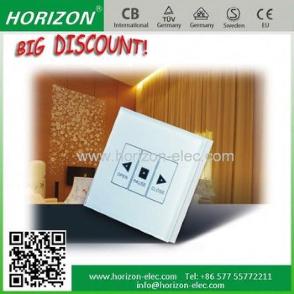 Glass Touch Screen Ceiling Fan Light Remote hotel led light touch panel switch