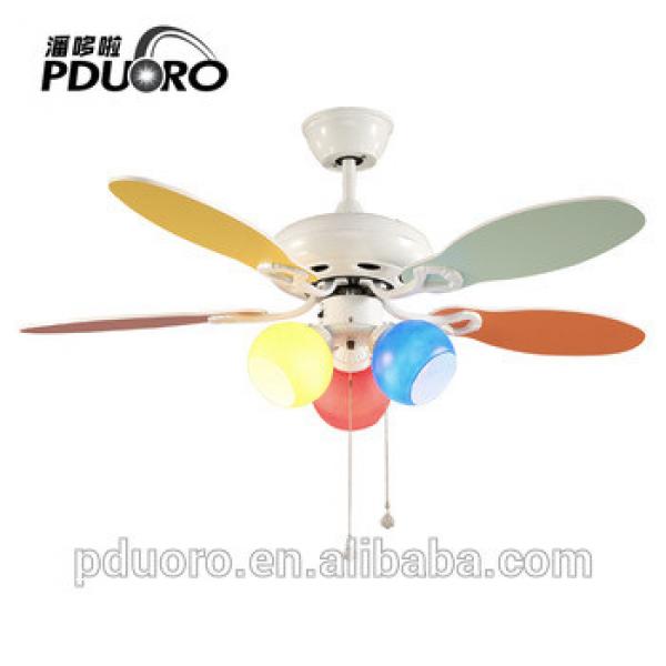 40 inch European Remote control Hanging ceiling fan lights Children room