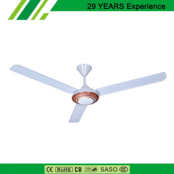 48 Inch Red Round Decorative Lighting Ceiling Fan For The Canteen