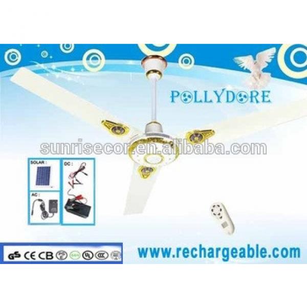 Solar DC Ceiling Fan with light Remote control ceiling fan Solar ceiling fan PLD-8