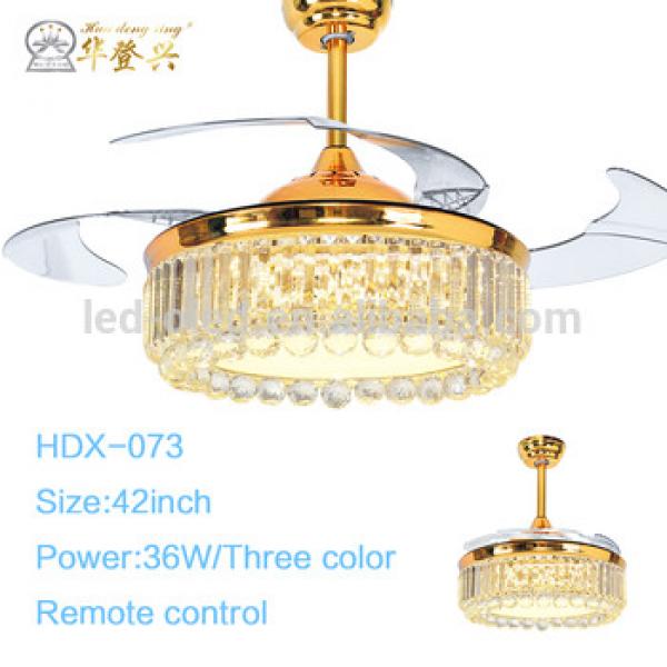 2017 new style 42 inch Remote Control Decorative Lighting LED Ceiling Fan Light for living room