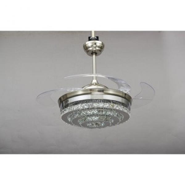 Factory in Jiangmen China super quality crystal ceiling fan led light