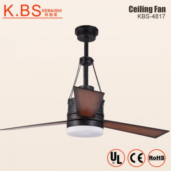Antique Countryside Style Silent Celling Fan Decorative Chandelier Ceiling Fan Light