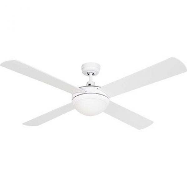 52 inch 4 plywood blades white aluminium Ceiling Fan with light