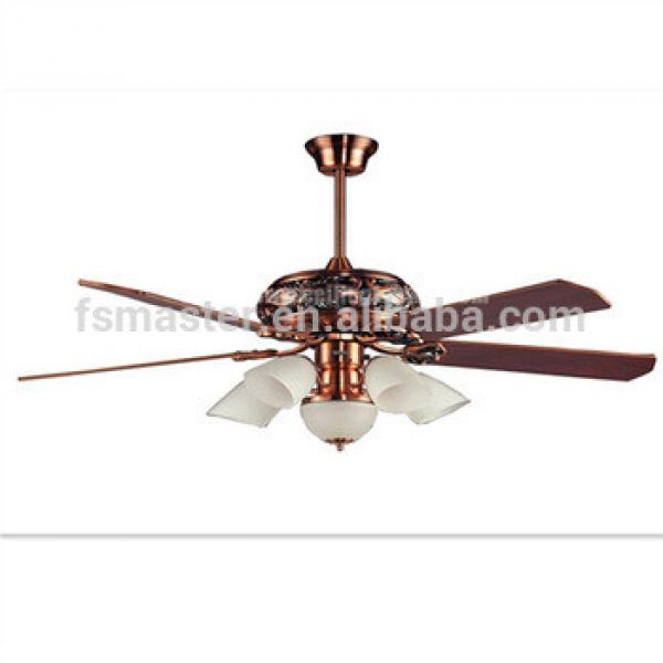Luxury 4 bladers home appliance ceiling fan with light