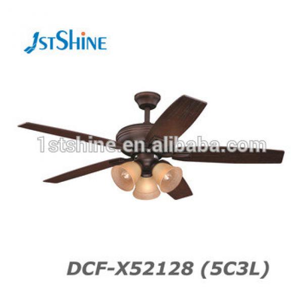 Hot Selling 52 Inch Pull Chain Antique Decorative Ceiling Fan With Light